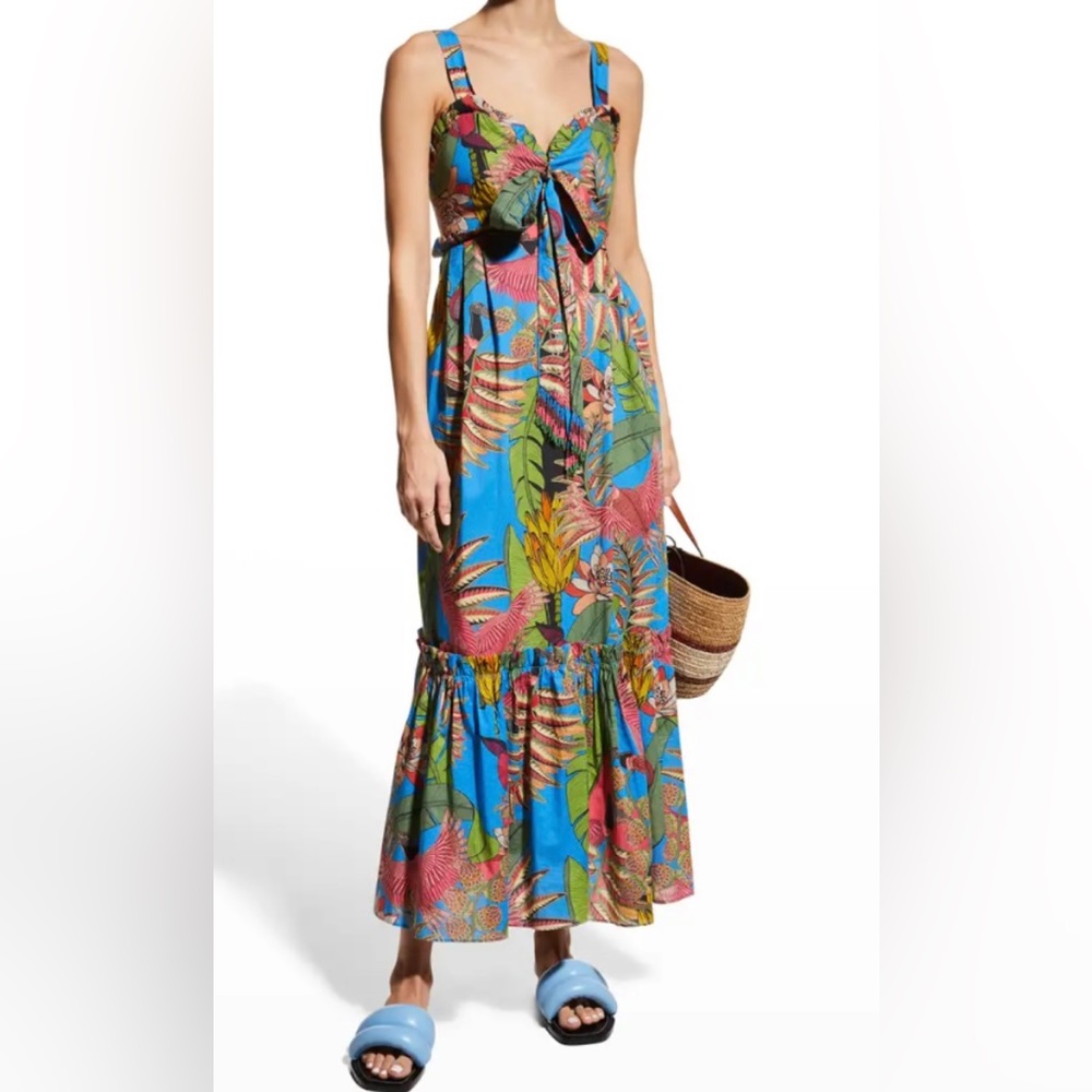 NWOT Totally Tuiuiu Sweetheart Maxi Dress FARM RIO